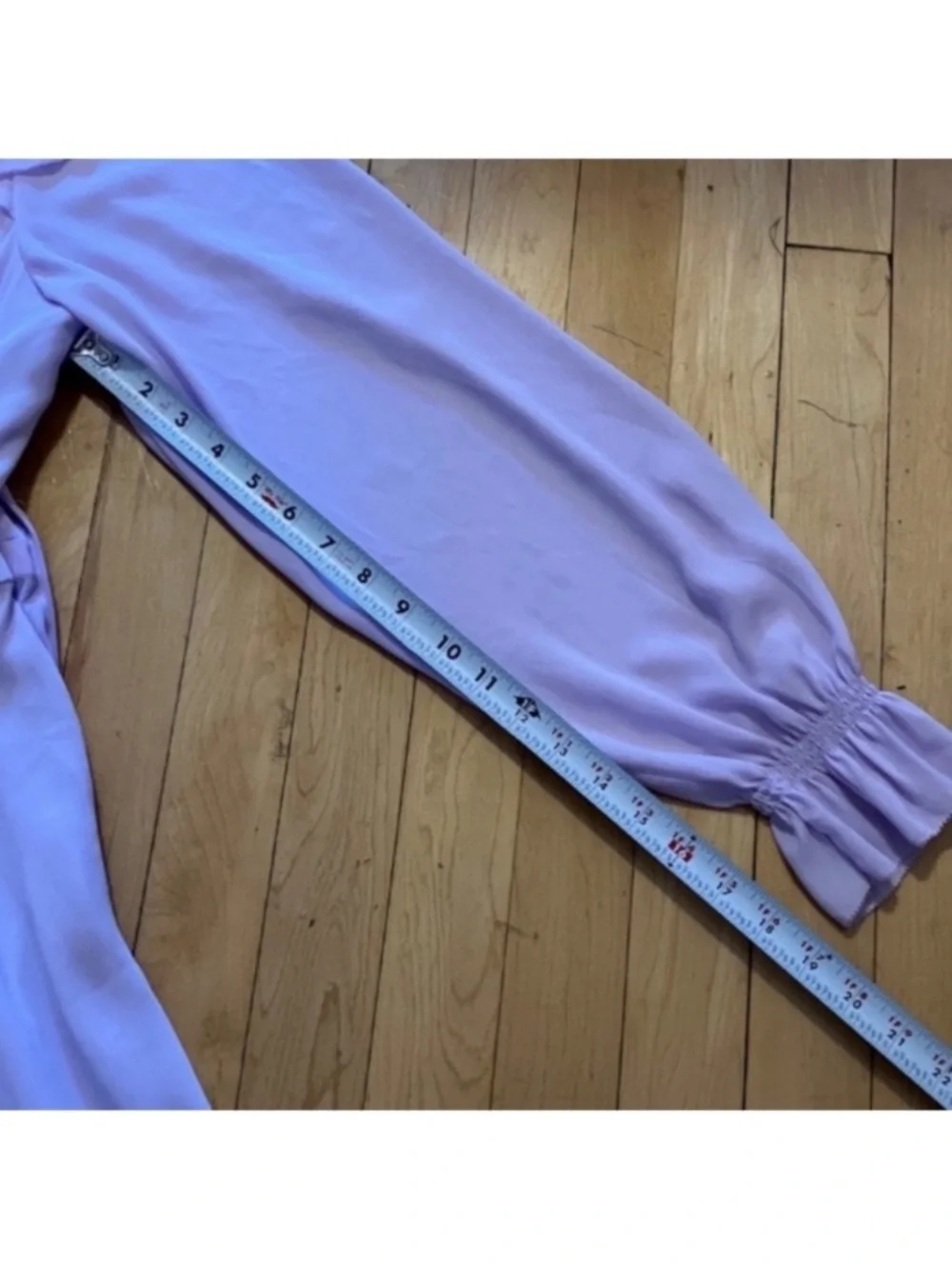 Gal Meets Glam Haley Lavender Purple Ruffled Long Sleeve Dress Size 18